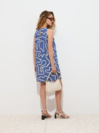 Vestido curto estampado Decenio