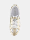 Sapatilha dourada/prateada Guess