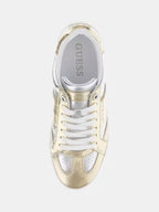 Sapatilha dourada/prateada Guess